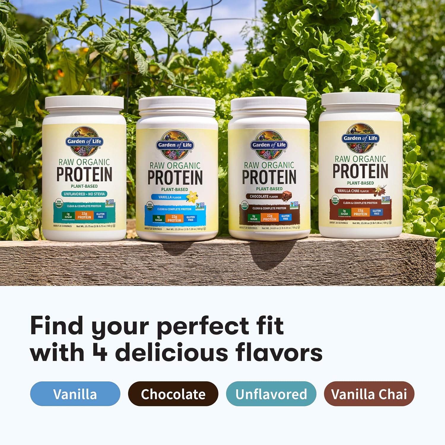 Garden of Life Raw Organic Vegan Protein Powder Vanilla – 660g & other variants