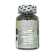 Bottle with label on a white background