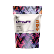 Front image: Active Woman Activate protein powder chocolate flavour pack 450g