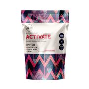 Front image: Active Woman Activate protein powder strawberry flavour pack 450g