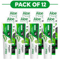 Aloe Dent Activated Charcoal Aloe Vera Gel Toothpaste Fluoride Free 100ml Pack of 12