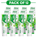 Aloe Dent Whitening Aloe Vera Gel Toothpaste Fluoride Free 100ml Pack of 12