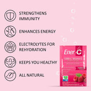 Ener-C Raspberry Multivitamin Drink Mix