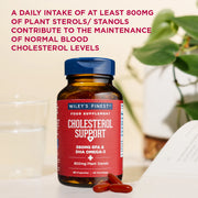 How to Use: Wiley's Finest Omega-3 Fish Oil with Plant Sterols softgels bottle back label 90 softgels