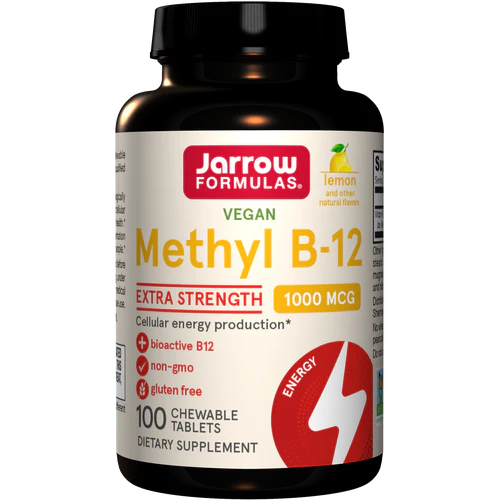 Jarrow Formulas Methyl B-12 Lemon - 1000mcg 100 Chewable Tablets