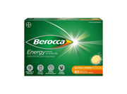 Berocca Energy Vitamin Effervescent Tablets – Natural Orange Flavour, 60 Sugar-Free Tablets