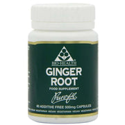 Bio-Health Ginger Root 500mg capsules bottle vegan herbal supplement 60 capsules