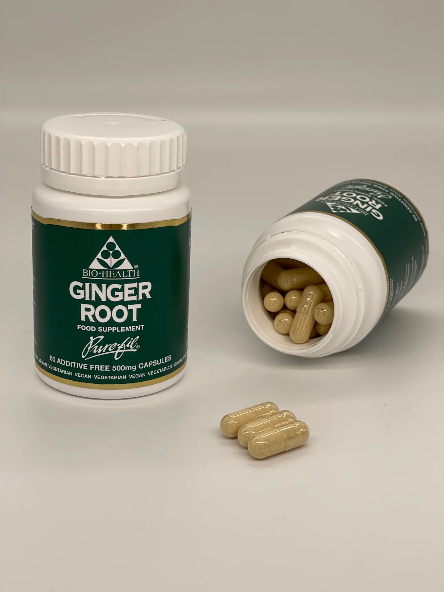 Bio-Health Ginger Root 500mg Capsules - 60 Count