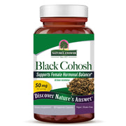 Nature's Answer Black Cohosh Root 50mg Vegetarian Capsules 90 count bottle front label