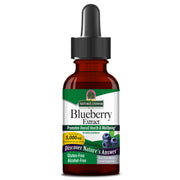 Bottle of Natures Answer Blueberry Extract on a white background