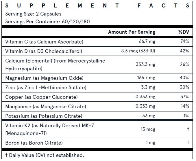 JArrow Formulas BoneUp® 1000mg Bone Health.