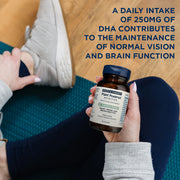 How to Use: Wiley's Finest CatchFree vegan omega-3 softgels bottle lifestyle use 60 softgels