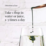 How to Use: KIKI Health liquid chlorophyll from alfalfa vegan liquid bottle 125ml