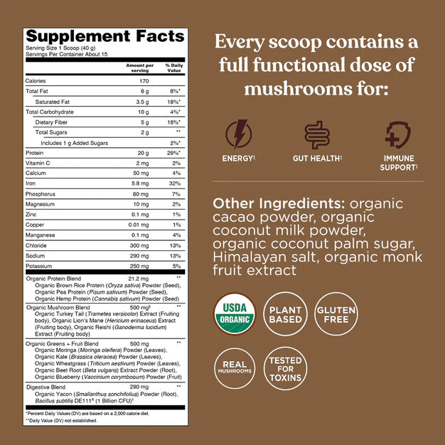 Four Sigmatic Organic Protein – Chocolate – 600g