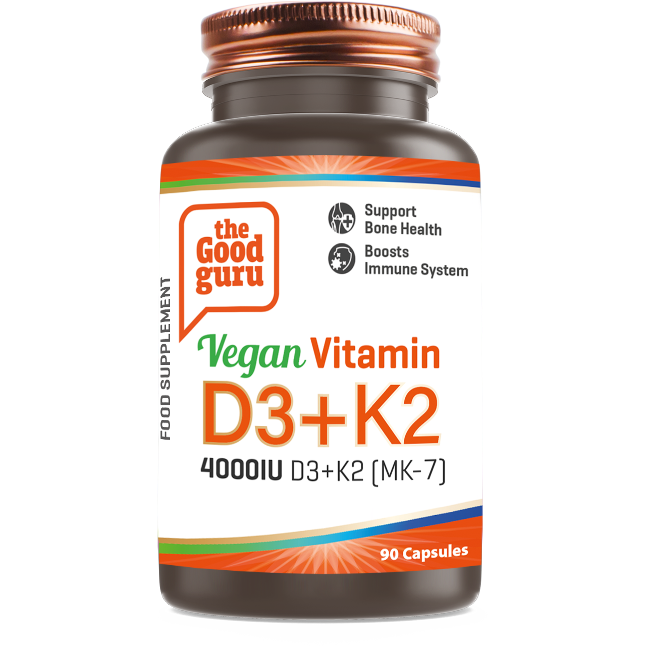 The Good Guru Vegan Vitamin D3+K2