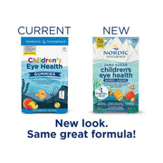 Nordic Naturals Children's Eye Gummies - DHA Lutein Zeaxanthin old & new packaging.