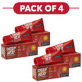 Deep Heat Max Strength Heat Rub Cream 35g Pack of 4