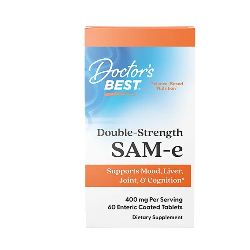 Doctor's Best SAM-e, Double-Strength, 400 mg per Serving, 60 Enteric Coated Tablets