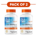 Doctor's Best High Absorption Chelated Iron 27mg 120 Tablets Pack of 2