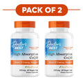 Doctor's Best High Absorption CoQ10 200mg BioPerine 60 Veggie Capsules Pack of 2