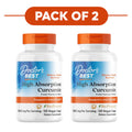Doctor's Best High Absorption Curcumin 1000mg 120 Veggie Capsules Pack of 2