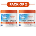 Doctor's Best MSM Powder with OptiMSM 3000mg 250g Pack of 2