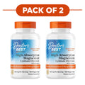 Doctor's Best Magnesium Lysinate Glycinate 105mg 120 Capsules Pack of 2