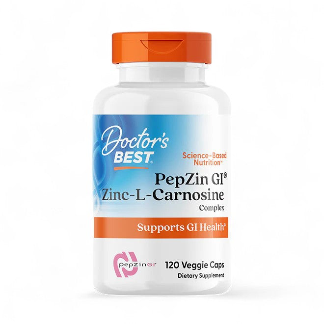 Doctor's Best PepZin GI – Zinc-L-Carnosine Complex, 120 Veggie Capsules