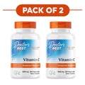 Doctor's Best Vitamin C 1000mg 360 Veggie Capsules Pack of 2