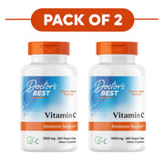 Doctor's Best Vitamin C 1000mg 360 Veggie Capsules Pack of 2