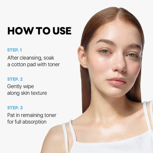 Round Lab 1025 Dokdo Toner facial toner bottle set application guide water-based skincare 2 x 200ml + 100ml