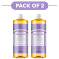 Dr. Bronner's Lavender 18-in-1 Pure-Castile Liquid Soap 945ml Pack of 2