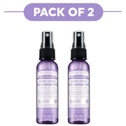 Dr. Bronner's Organic Lavender Hand Cleansing Spray 60ml Pack of 2