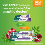 Himalaya Stain Away Herbal Toothpaste - 75ml. Old & new packaging.