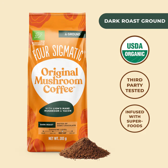 Four Sigmatic Original Mushroom Ground Coffee, Dark Roast - 283g
