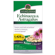 Nature’s Answer Echinacea and Astragalus vegetarian capsules 90 count box front view