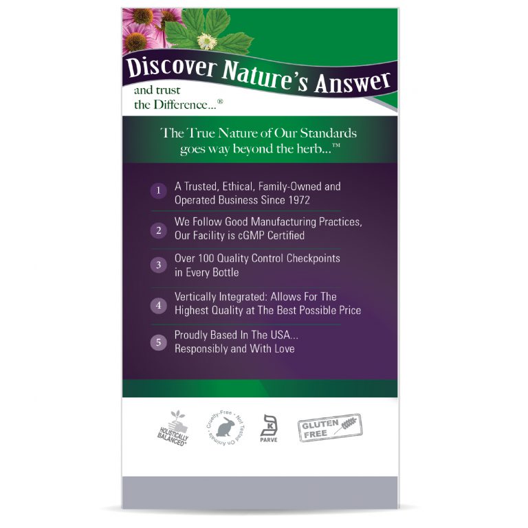 Nature’s Answer Echinacea & Goldenseal – 900 mg, 90 Vegan Capsules