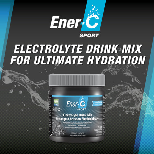 Ener-C Sport Electrolyte 45 Serving Drink Mix Berry