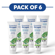 Essential Oxygen Organic Peppermint Low Abrasion Toothpaste 113g Pack of 6