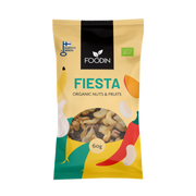 Foodin Nuts & Fruits, Fiesta, Organic 60g, Pack of 8
