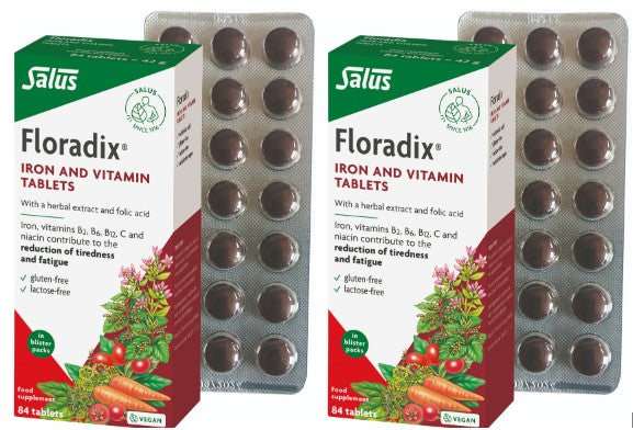 Floradix Iron Tablets Iron and Vitamin Twin Pack Tablets

