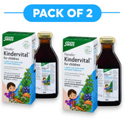 Floradix Kindervital for Children Liquid Calcium & Vitamin Formula 500ml Pack of 2