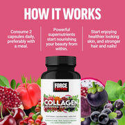 Force Factor Collagen Boosting Superfoods – 60 Vegetable Capsules