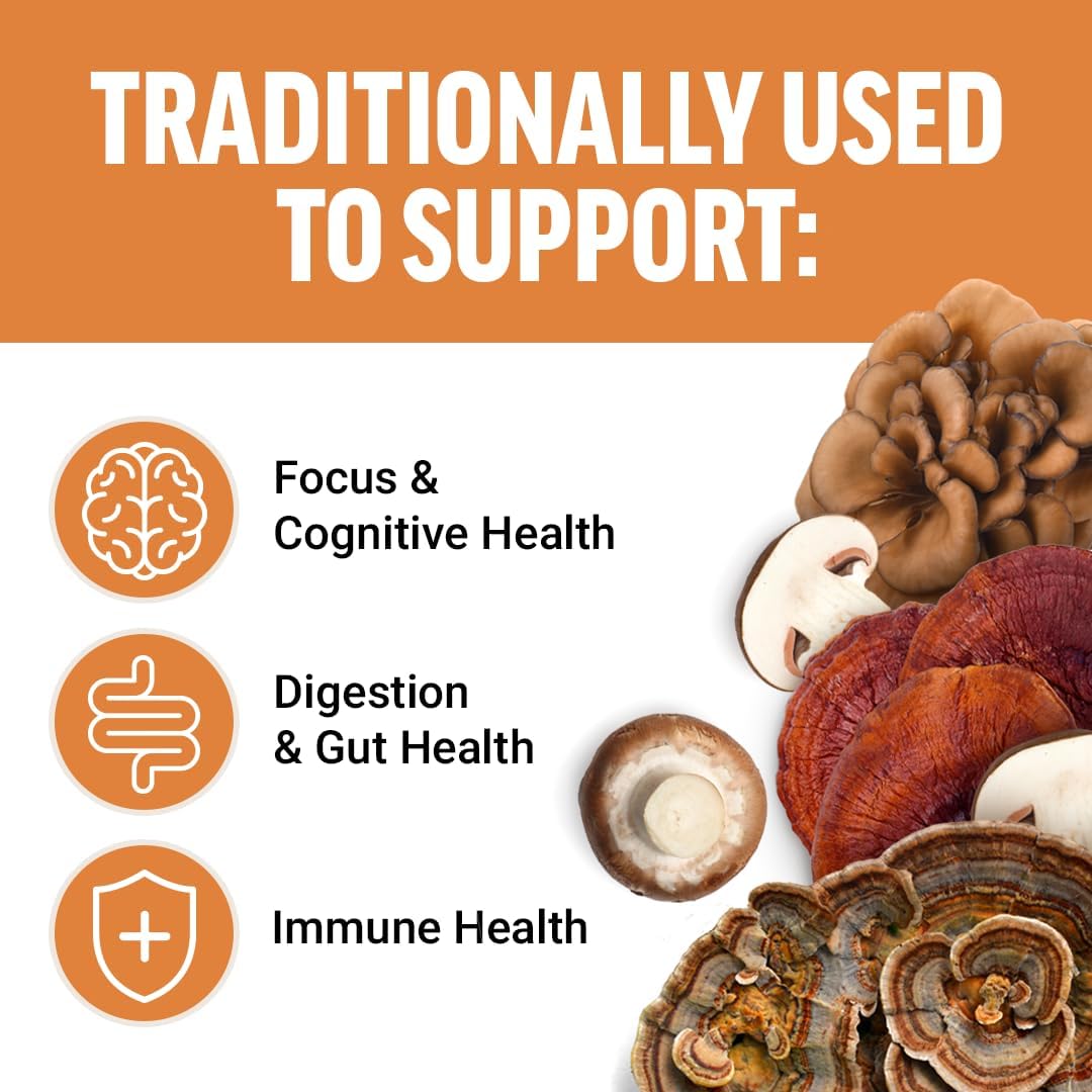 Force Factor Modern Mushrooms – 90 Vegetarian Capsules