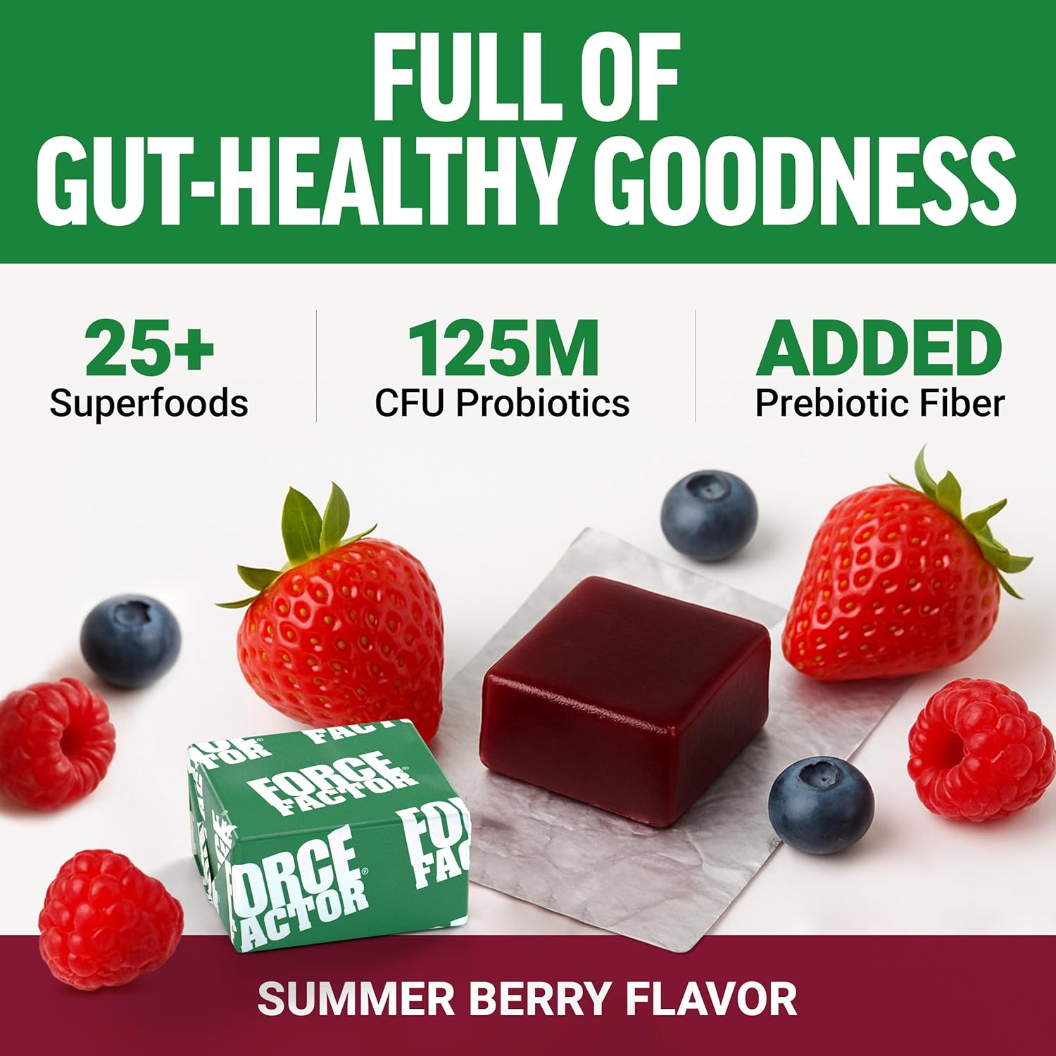 Force Factor Smarter Greens Superfood Soft Chews – 60 Count