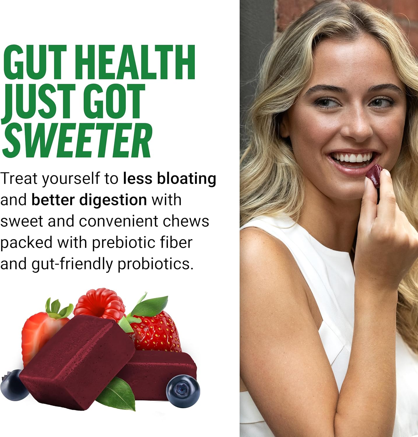 Force Factor Smarter Greens Superfood Soft Chews – 60 Count