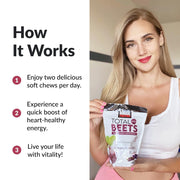 Force Factor Total Beets Soft Chews – 60 Count