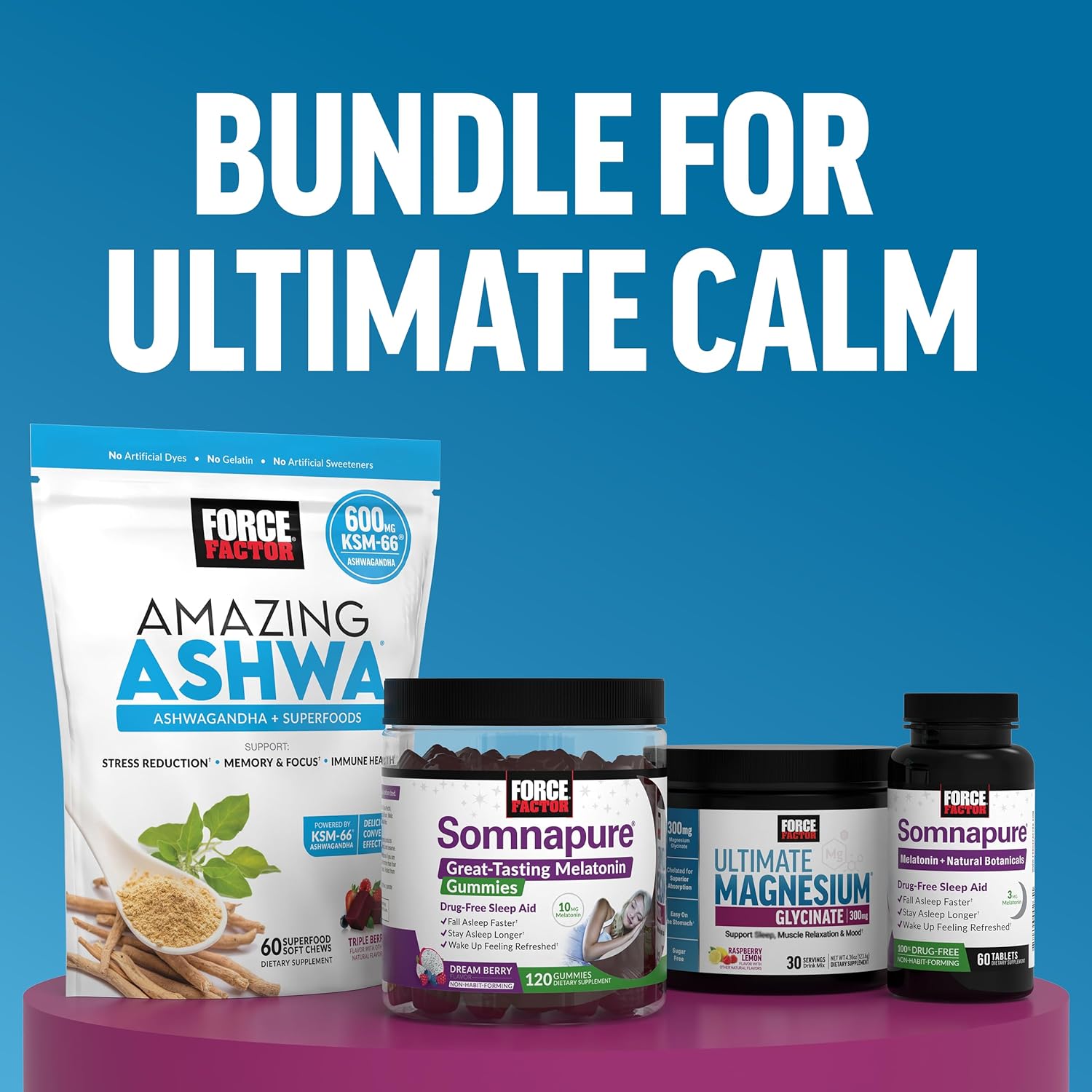 Force Factor Ultimate Magnesium Powder – Raspberry Lemon (123g)