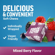 Force Factor Ultimate Magnesium Soft Chews – Mixed Berry (60 Count)