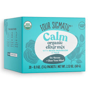 Four Sigmatic Organic Reishi Elixir Mix 20 packets front packaging on white background